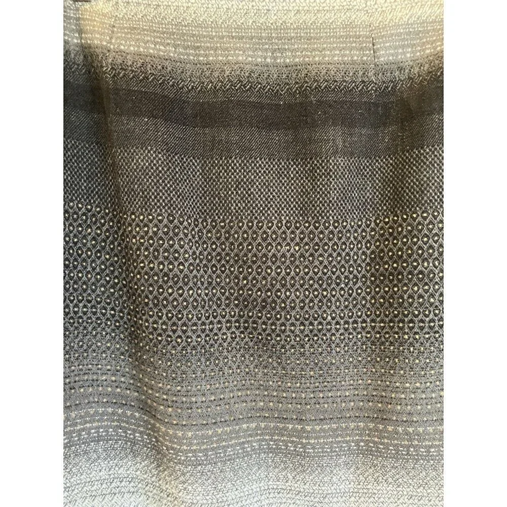Amanda and Chelsea Nordstrom Women's Black & Gray Ombré Tweed Skirt, Size 8